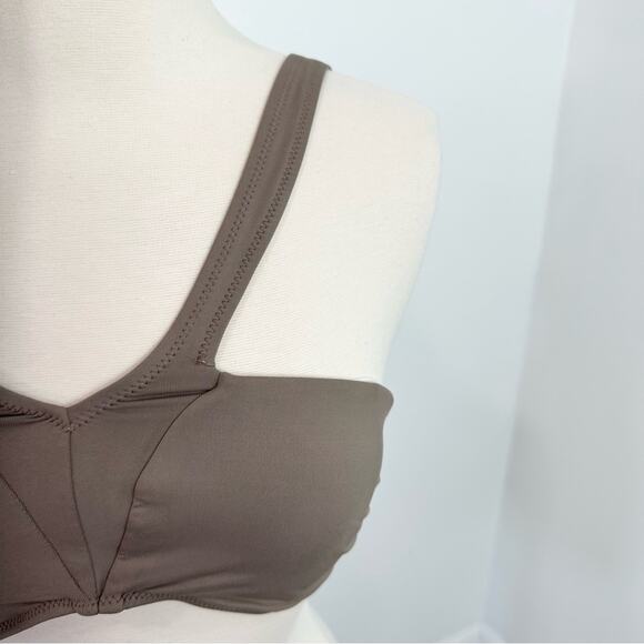 Andie Swim The Monaco Top Bikini Brown Sample - Picture 2 of 7